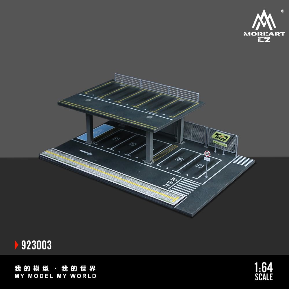 Amazon.com: MoreArt Steel Structure Parking Platform Diorama 1:64